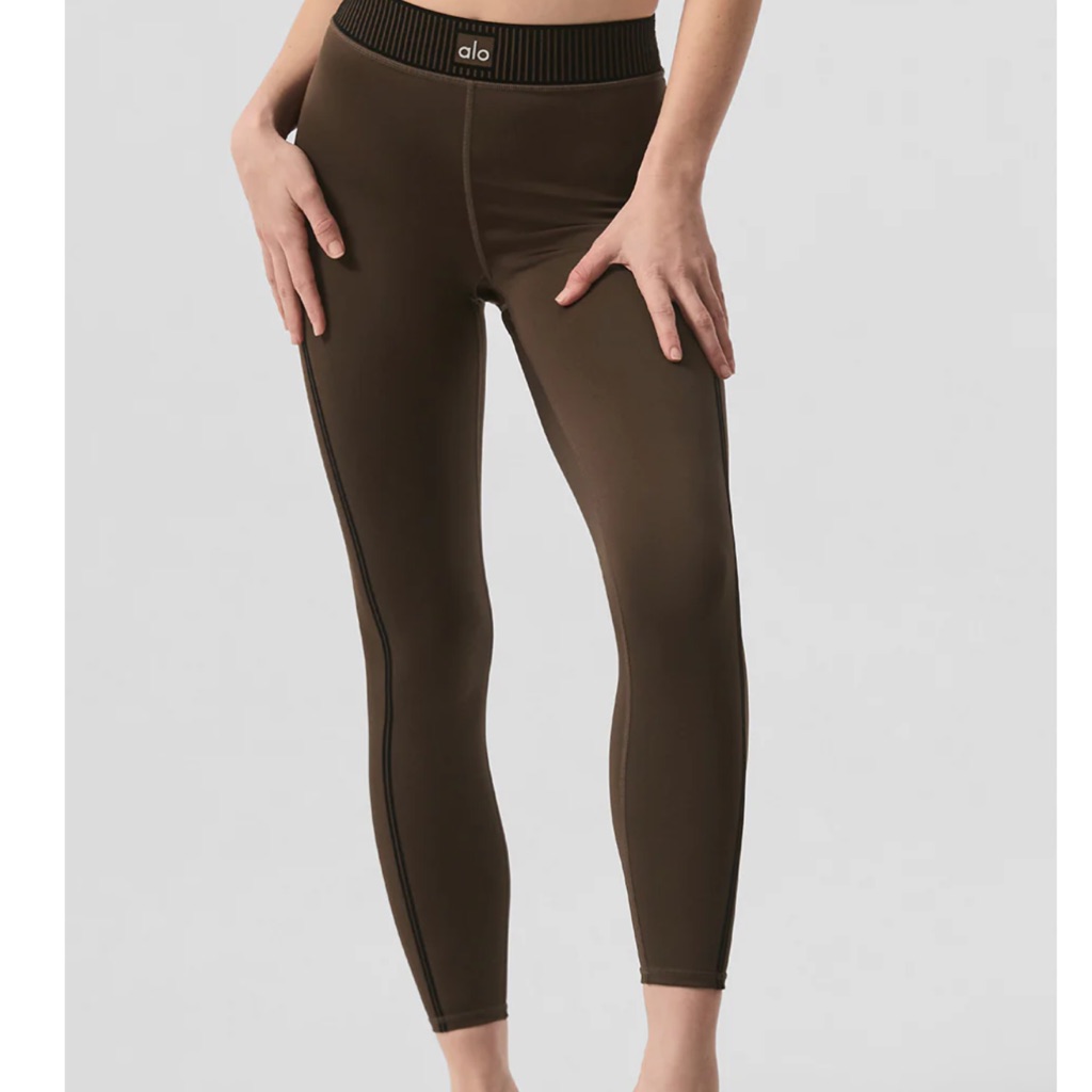 Alo Yoga Women's Brown High-Rise Leggings